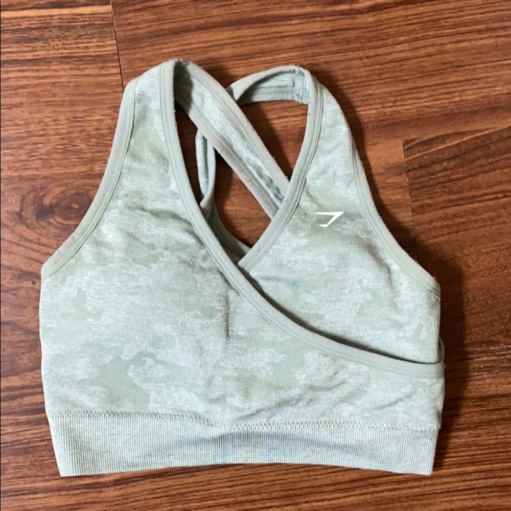 Gymshark camo sports bra